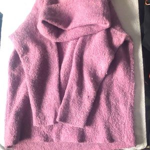Pink cowl neck sweater